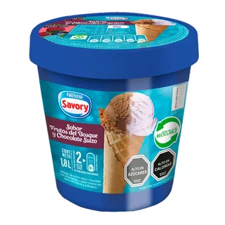 SAVORY FRUTOS DEL BOSQUE CHOC SUIZO 4*1.8L