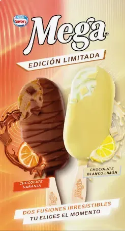 MEGA Helado Chocolate Naranja 16x90ml CL