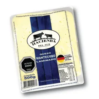 QUESO MANTECOSO LAMINADO 500 GRS LA HACIENDA
