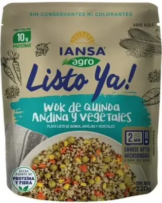 WOK DE QUINOA ANDINA Y VEGETALES 10x220gr