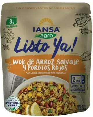 WOK ARROZ SALVAJE Y POROTOS ROJOS 10x220gr