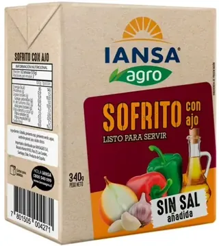 SOFRITO CON AJO LISTO TETRA IANSA 3x340GR