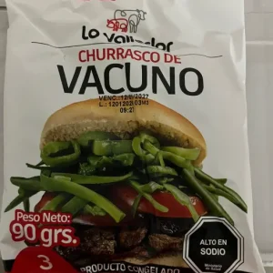 CHURRASCO VACUNO LO VALLEDOR 39X90 GRS