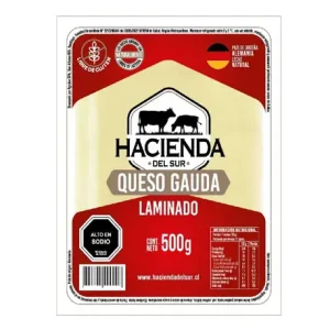 QUESO GAUDA LAMINADO 500 GRS LA HACIENDA