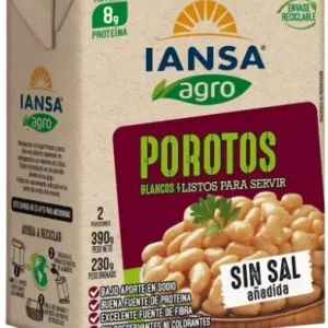 POROTOS BLANCOS TETRAPACK IANSA 12x390grs